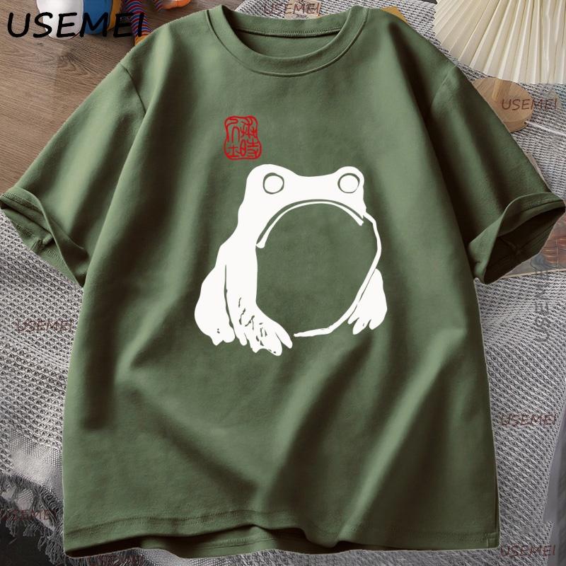 Japanese Frog Matsumoto Hoji Toad T Shirt Frog Lover TShirt Women Short Sleeve Y2k Clothes Unisex Clothing Casual High Quality Tee