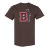 Brown University Bears Primary Logo T-Shirt - Dark Chocolate
