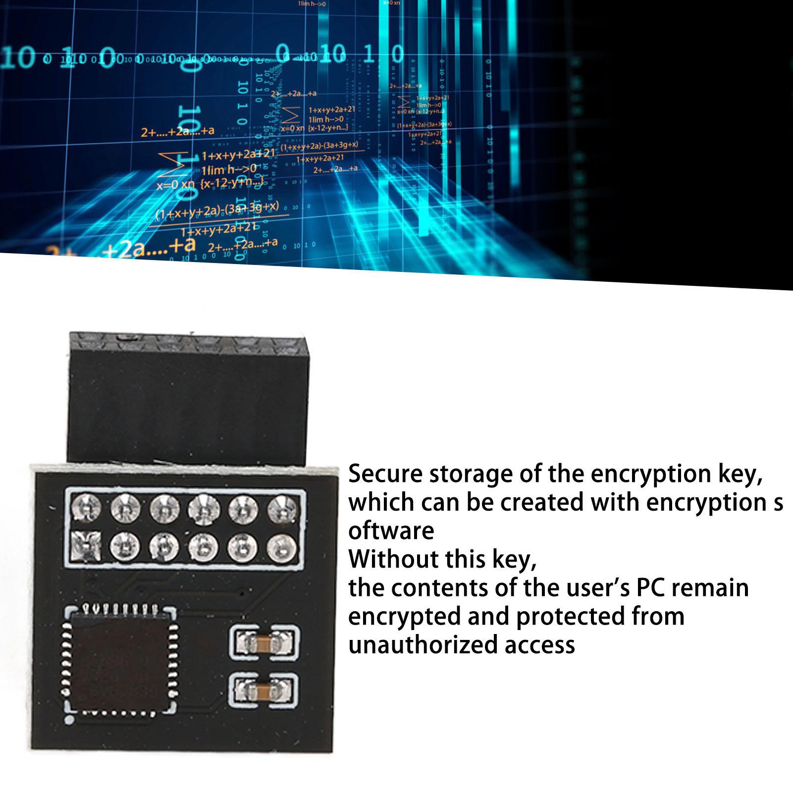 

TPM2.0 Encryption Security Module for GIGABYTE Mainboard SPI 12Pin Security Module for WIN 11 2.0