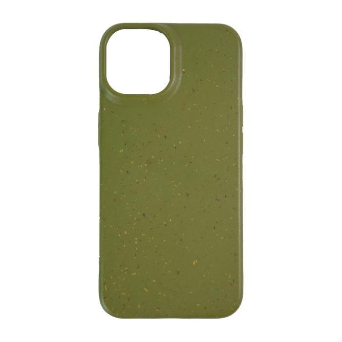 Coque biodégradable pour iPhone 15, Vert militaire