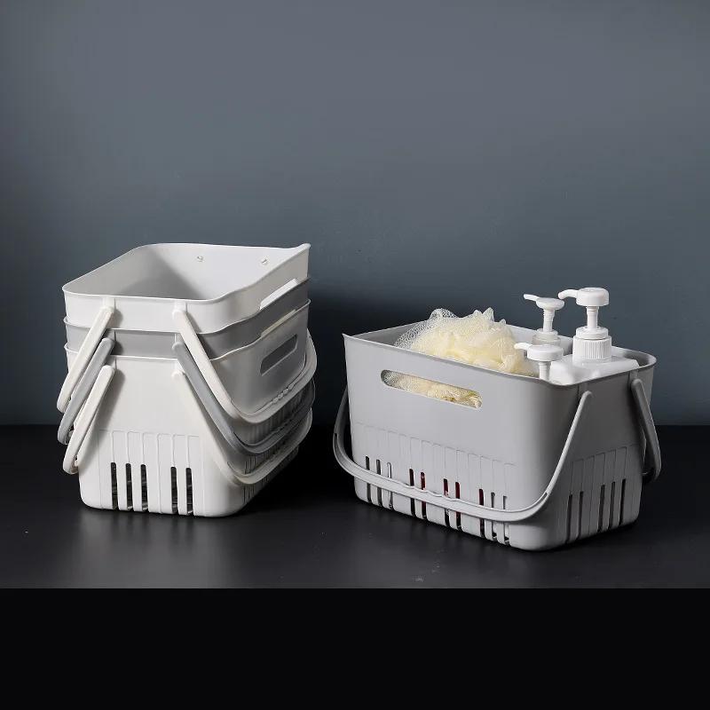 Top Quality Portable Shower Caddy Multi-Functional Stackable Plastic Storage Basket with Handles Suitable for Bathroom Organizer
