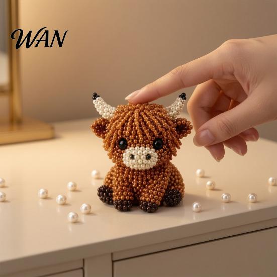 Adornos de Cuentas Texturizadas Kit DIY de Cuentas de Animales, Pequeño Set de Manualidades con Cuentas 3D, Lindo Kit Creativo de Arte con Cuentas para Principiantes Adolescentes Adultos Alivio del Estrés