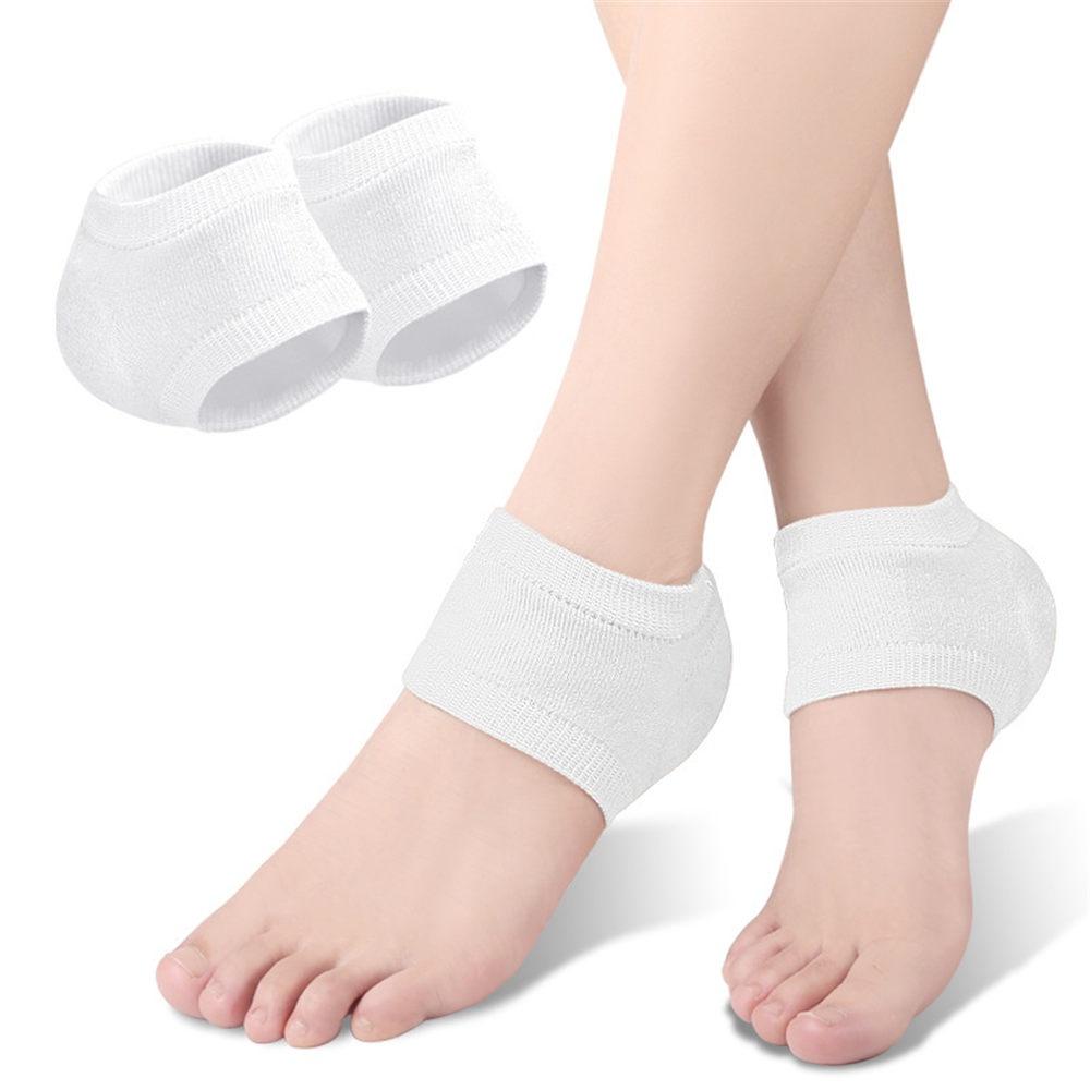 1Pair Reduce Heel Pressure Heel Sleeve Relieve Plantar Fasciitis Heel Pain Foot Care Skin Repair Pad Half Size Pad