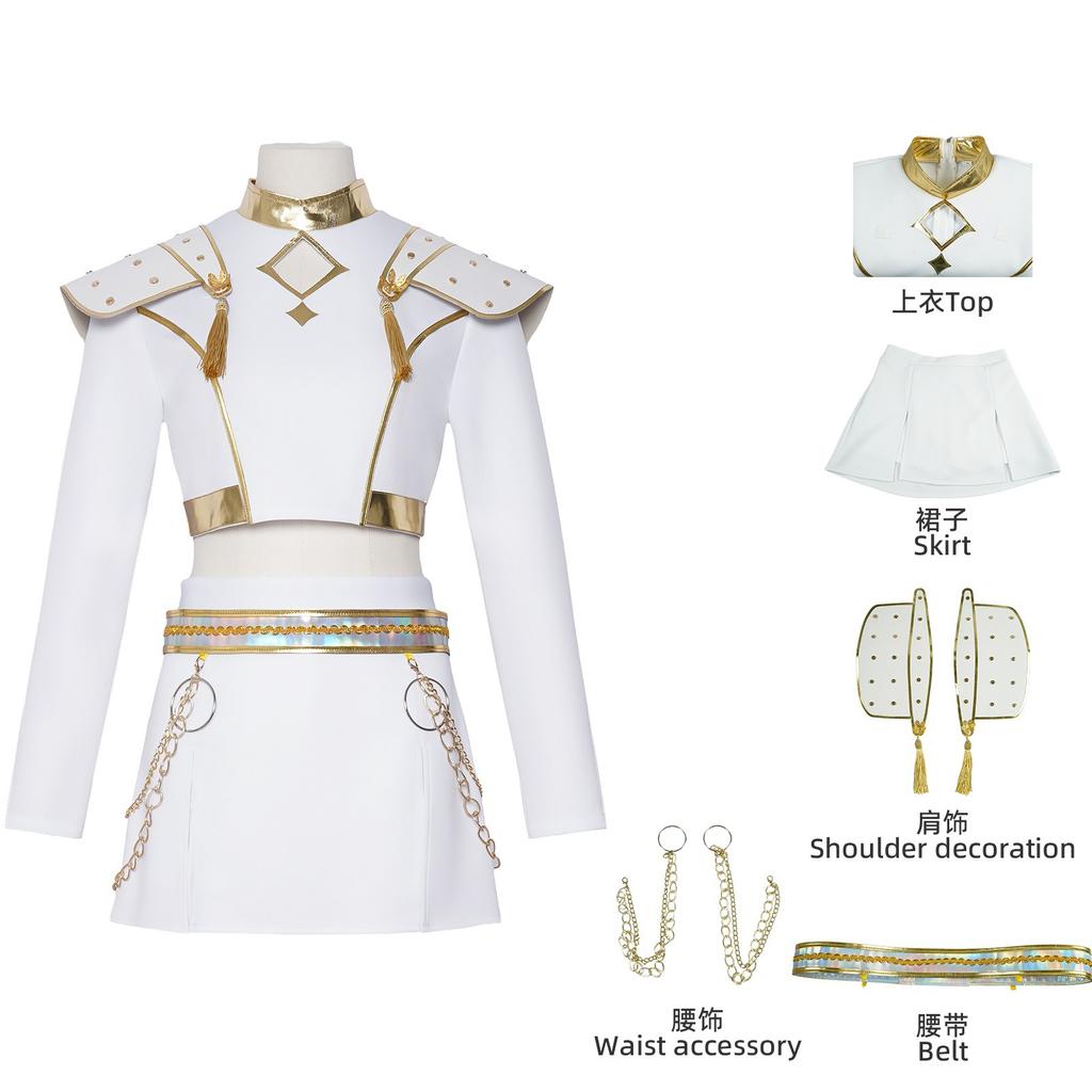 Rumi Zoey Mira Cosplay KPop Dämonenkostüm Jägerinnen Damen Schwarz Goldener Anzug Saja Jungen Halloween Rollenspiel Outfits