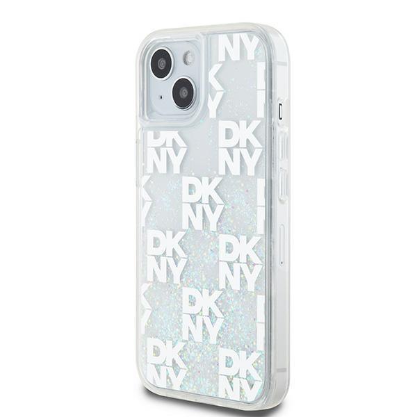 Dkny Dkhcp15Slcpept Iphone 15 / 14 / 136.1 Biały/White Hardcase Liquid Glitter Multilogo