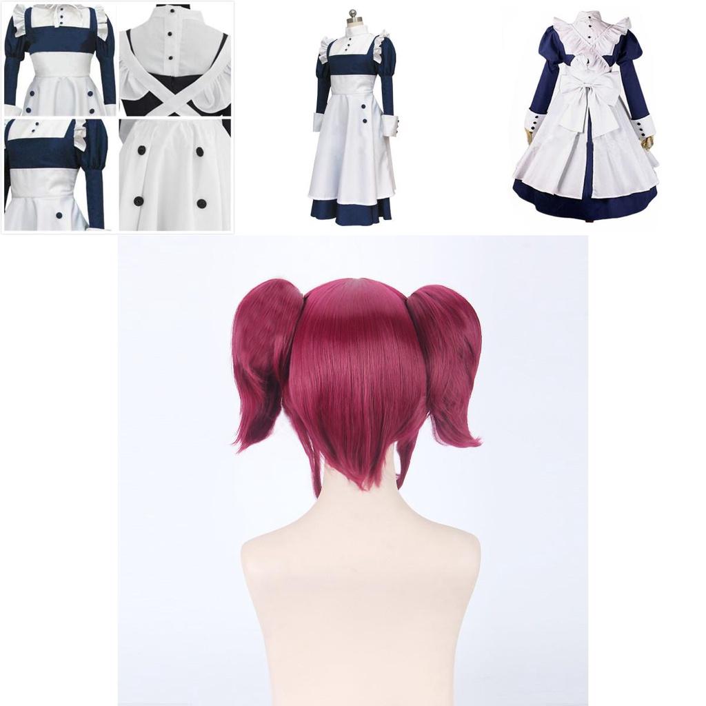 Exquisite Black Butler Mey Rin Cosplay Costume Dress With Beautiful Apron Design