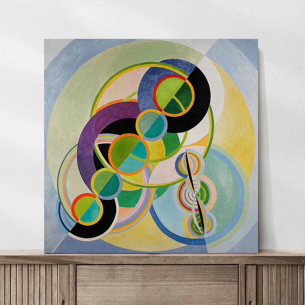 Canvas Painting Robert Delaunay Circles