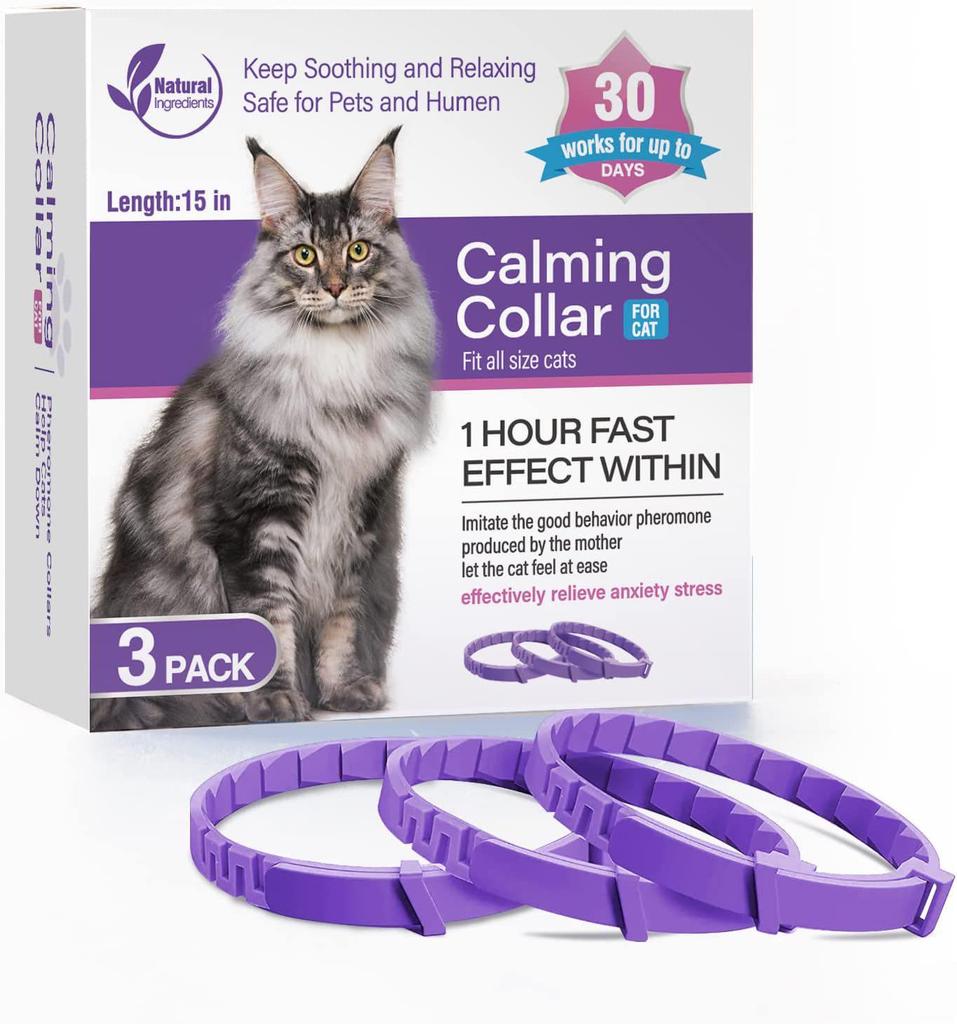 Pet Anxiety Relief Calming Collar for Cats and Dogs