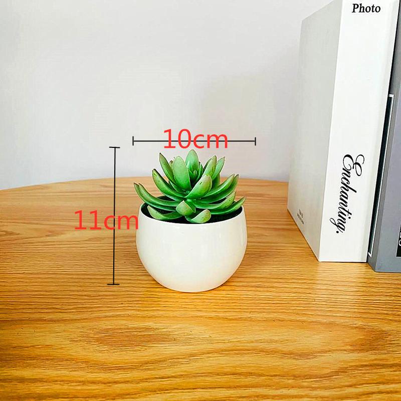 Simulated Succulent Bonsai Pot With Lightweight Pvc For Home Office Interior Design