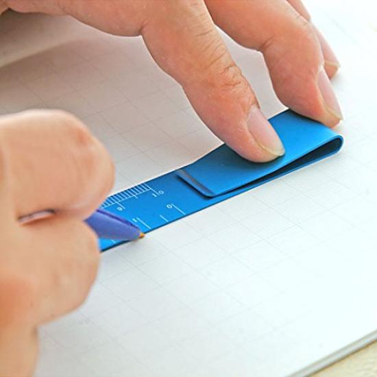 Ruler Clip Ruler Blue [FK029]