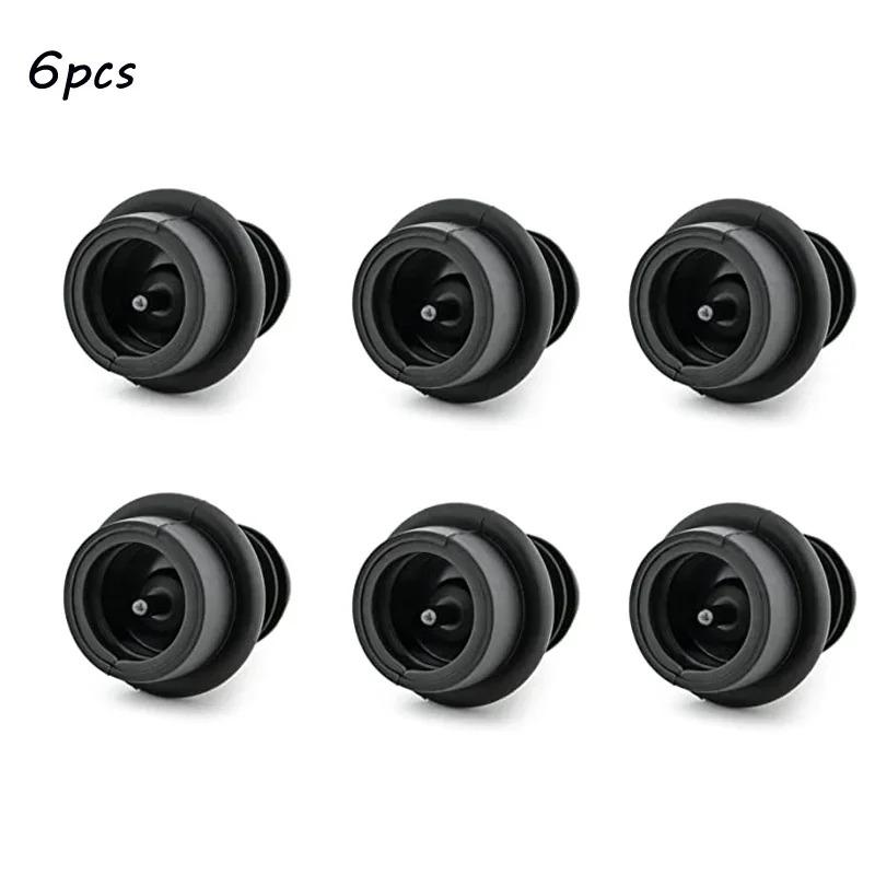 Vinstopp med Vakuumvinpump Vinförvarare Luftare Gummi Svart Förslutningsproppar Förvarare Dryckesflaska Silikonkorkar