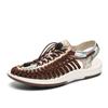 Summer Special for Men and Women Hole Shoes Couple Sandals Men's Breathable Beach Shoes Men's Trend Woven Hollow Sandals