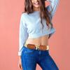 Retro Adjustable Waist Cincher Elastic Woven PP Straw Belt Natural Texture Gold Clasp Women's Fashion Accessory