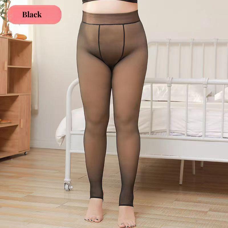New 130Kg Warm Winter Tights Plus Size Sexy Pantyhose Women Fake Stockings Panty Skin Effect Thick Translucent Tights