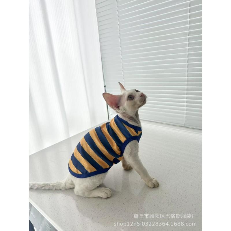 Sphynx Cat Vest Lightweight Stretchable Pet Clothing Hairless Cats XS To XXL Size