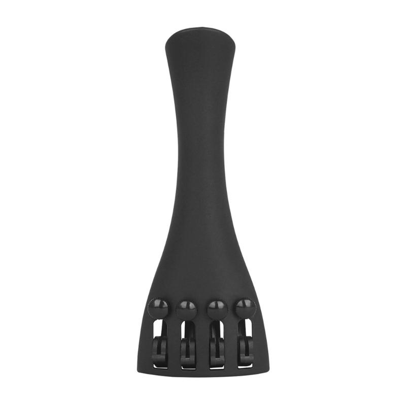 Carbon Fiber Violino Fiddle Tailpiece with 4 Fine Tuners Violin Composite Tailpiece for 4/3 4/4 Violin Accessories