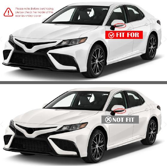 Car Ox Horn Side Rearview Mirror Cover Wing Mirror Protect Decorate Covers Auto Exterior Decoration Accessories For Toyota Camry 2018 2024