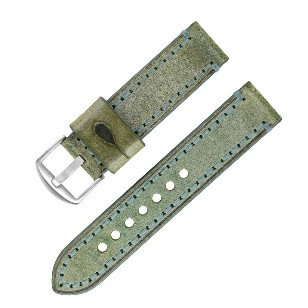 Applicable Apple Strap Soft Vegetable Tanned Horse Rein Leather Cowhide Handmade Thickened Genuine Leather Strap Iwatch Men'S And Women'S