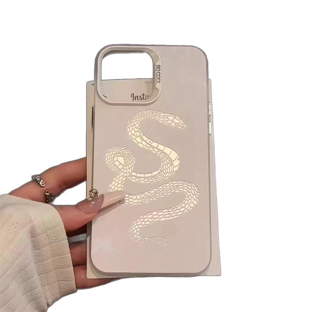 Auspicious Snake Phone Case for Apple iPhone 17/16 Pro Max/15 Pro/14/13/12