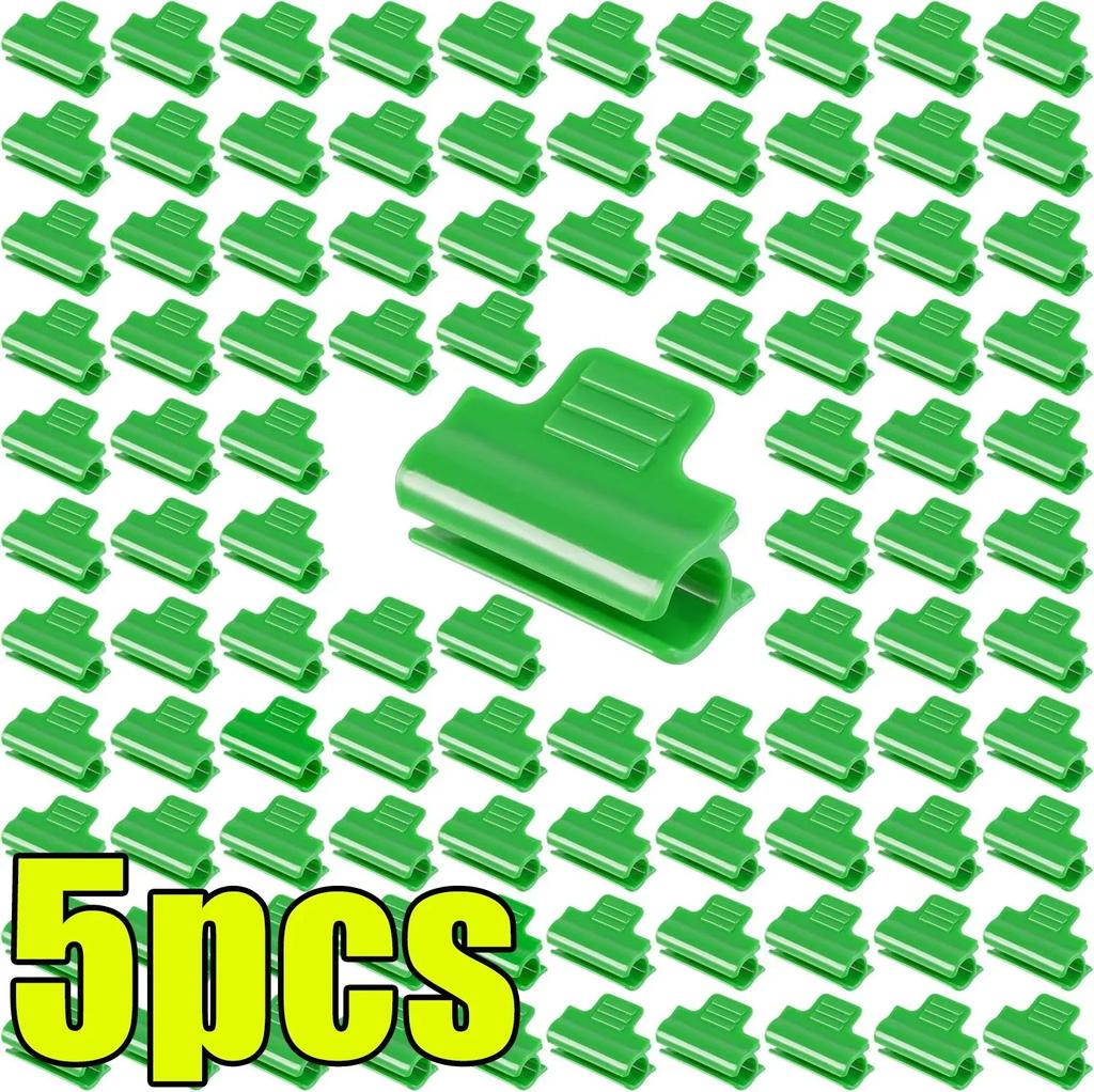 Plant Garden Tunnel Hoop Clamps For Fix Greenhouse Accessories With Insulation Film Plants Roots Stems Support Frame Green Clips
