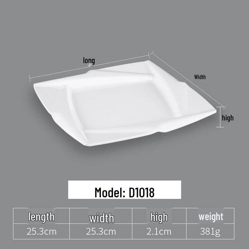 

Melamine Compartmented Serving Plates Set