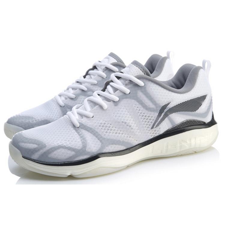 Li Ning Low top Badminton Shoes Men's Standard White AYAP005-2