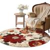Frühling/Sommer Blume Runder Teppich Schlafzimmer Wohnzimmer Rutschfeste Matte Runder Sofateppich