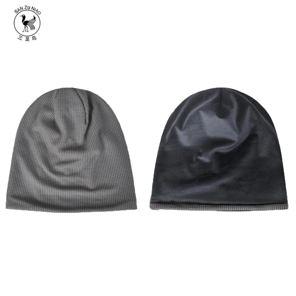 Women's Japanese & Korean Three-Legged Bird Beanie: Lightweight Waffle Cotton Sleep Cap for Spring/Summer Fashion