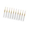 10pcs Titanium Coat Tungsten Carbide End Mill Engraving Bits Milling Cutter 3.175mmx1mm