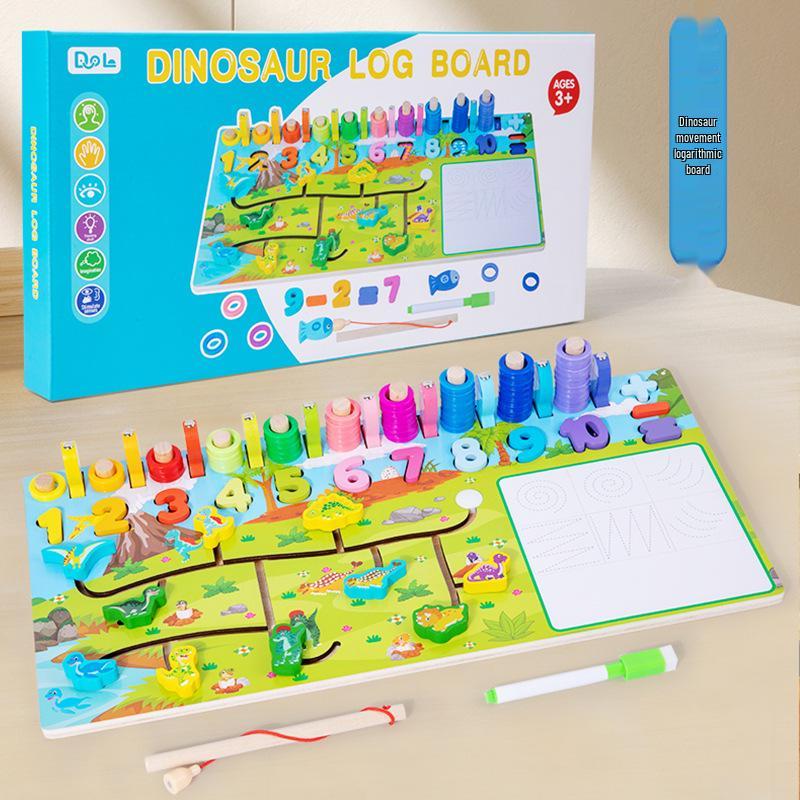 Toddler Number Puzzle Blocks for Early Education and Brain Development Ages 1-3 Boys & Girls