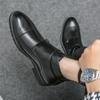 Men’s High Monk Boots Wingtip Dress Formal Black Leather Boots Tuxedo Wedding Blazers Saddle  Shoes Over Sized