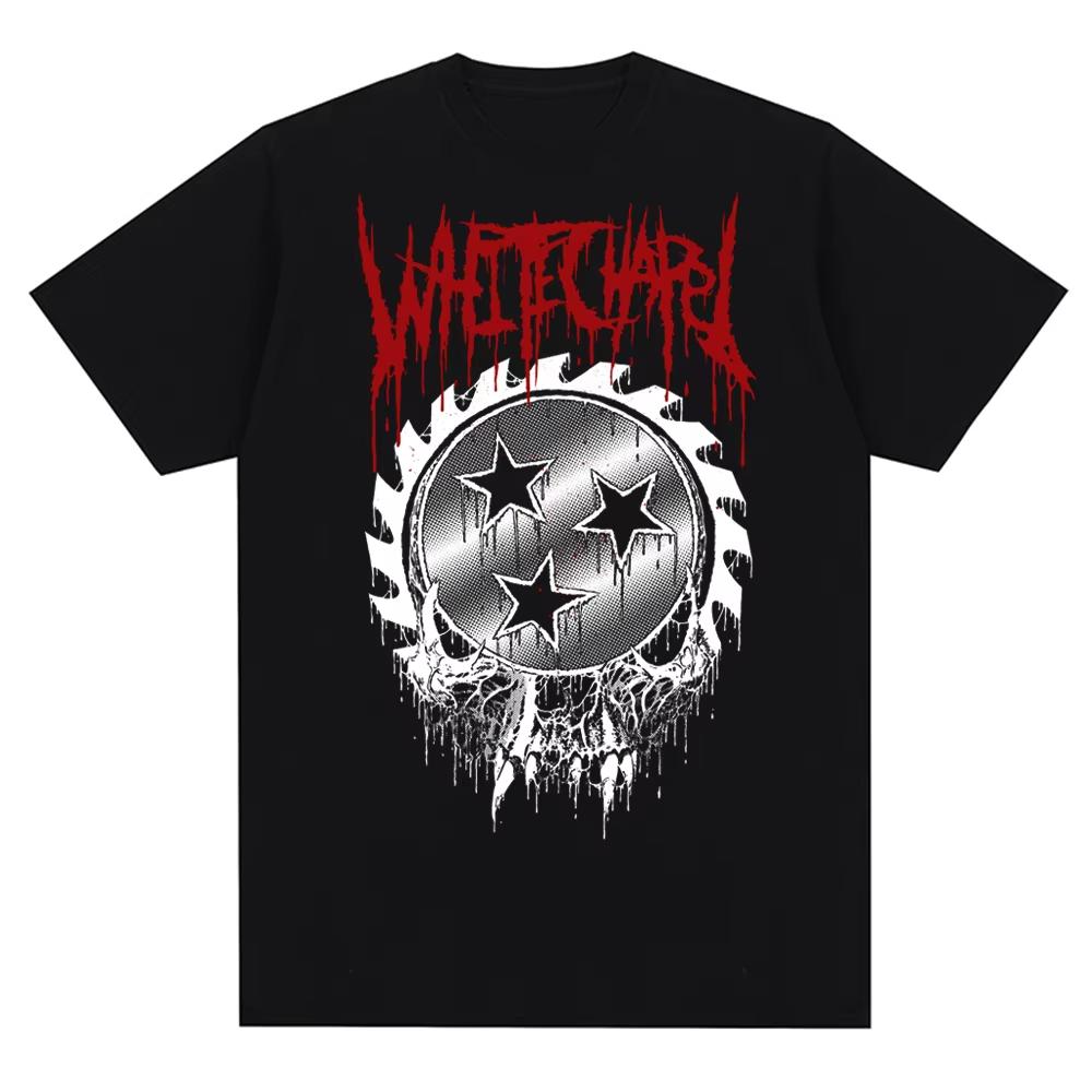 Streetwear Whitechapel Deathcore Band T-Shirt Clothing Unisex  Casual Top Short Sleeve Fashion Oversized Tee Hip Hop Classic Y2k