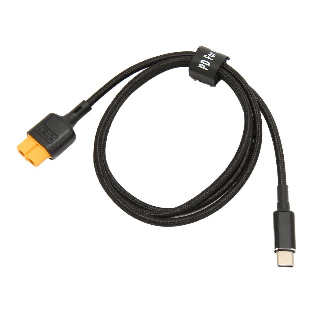 Type C To XT60 Charging Cable PD 100W Charging USB C To XT60 Female Charger Cord for Tool Kitrc M7