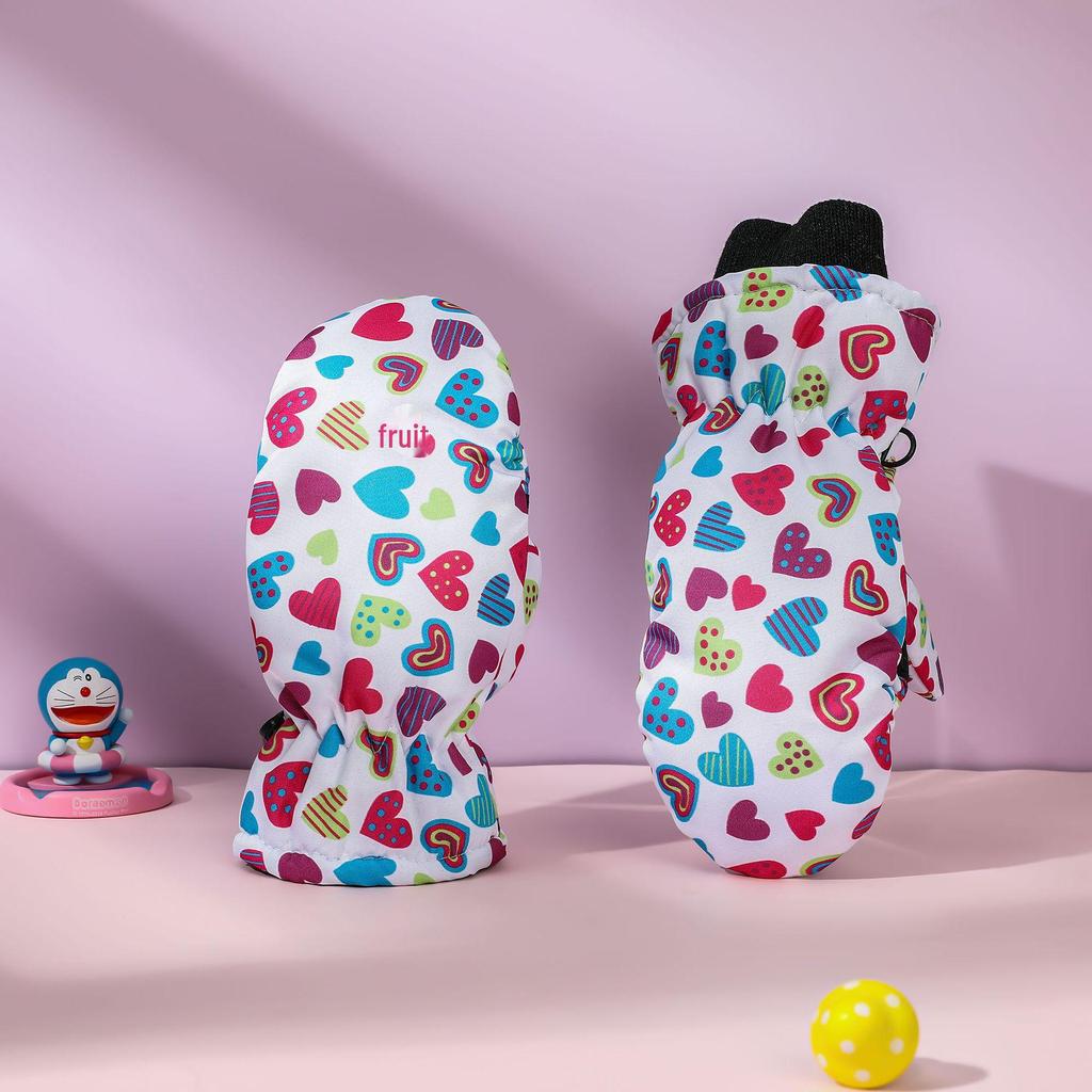 Premium Children's Fleece Ski Gloves - Warm, Thick, Non-Slip Winter Outdoor Gloves for Kids and Babies