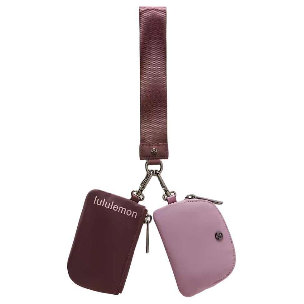 Lululemon Casual Fashion Versatile Recycled Nylon Clutch Women Clutch Plum Lavender LW9EWOS-069057 Plum Color with Lavender 12790₽