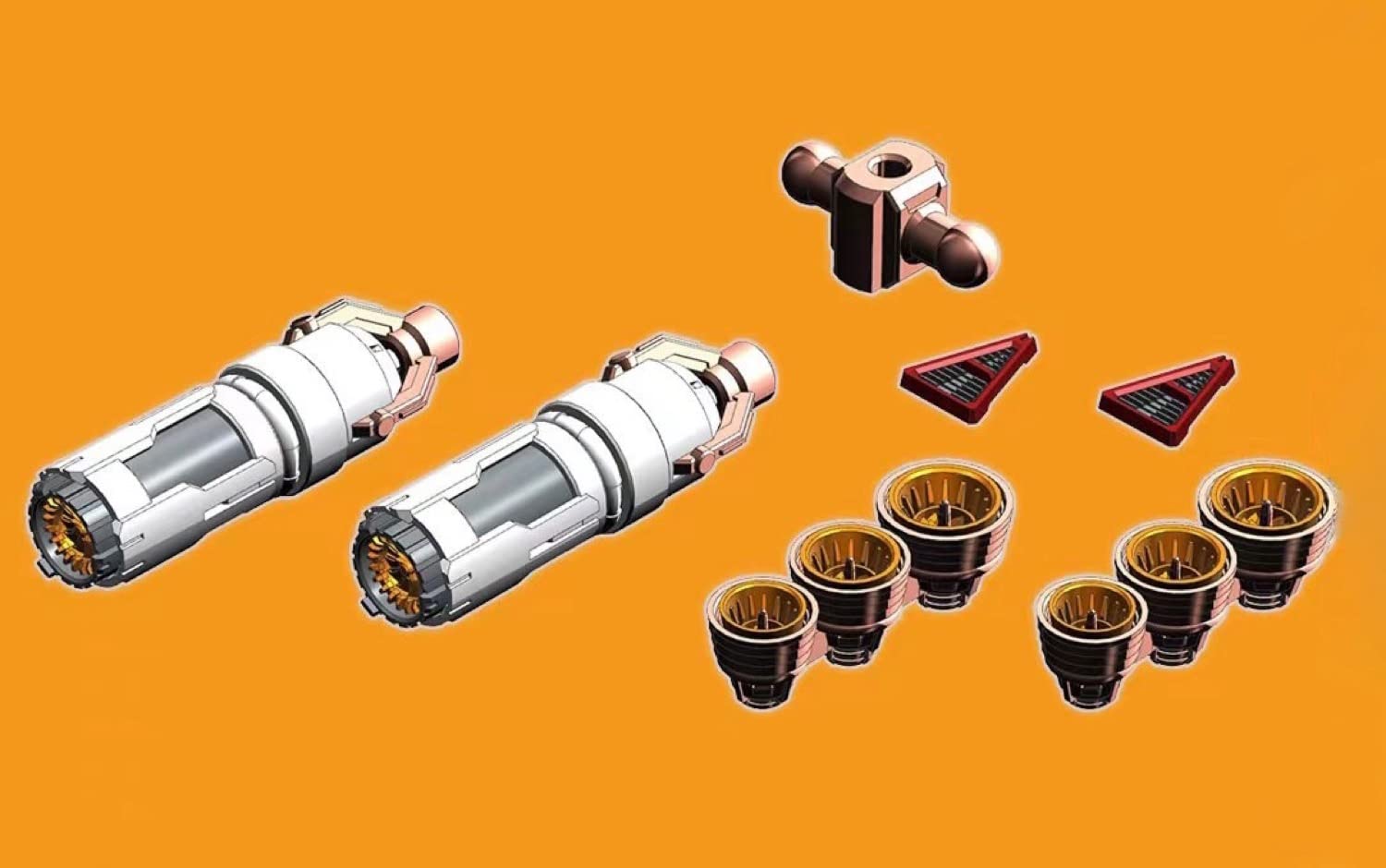 

HG MG MS Гельгуг высокой мобильности Детали для детализации, 3D-печать PLA (1/144 MS-14J/BR Топливный бак + Верньер) [Параллельный импорт]