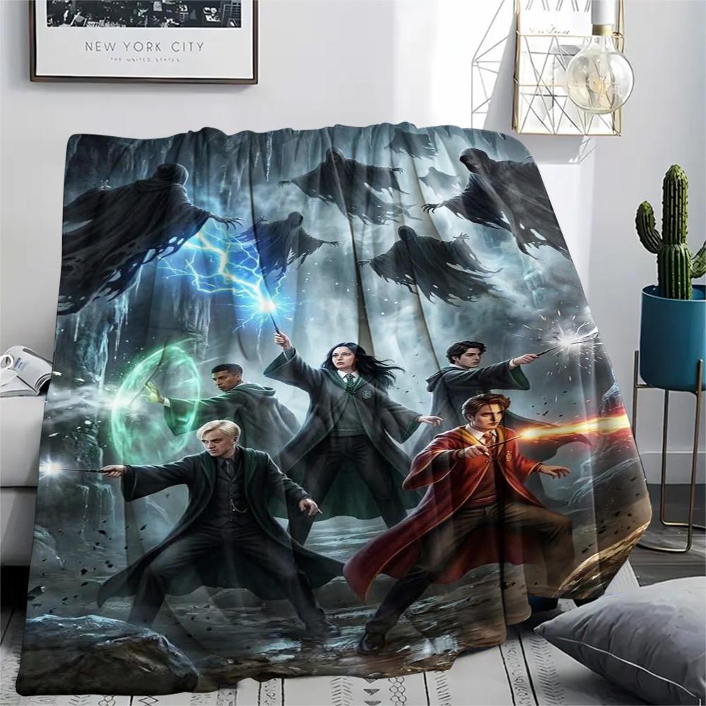 Wizard Battle Against Dark Creatures Blanket Suitable For All Seasons Sofa Blanket Air Conditioning Blanket Outdoor Plush Blanket Office Rest Blanket