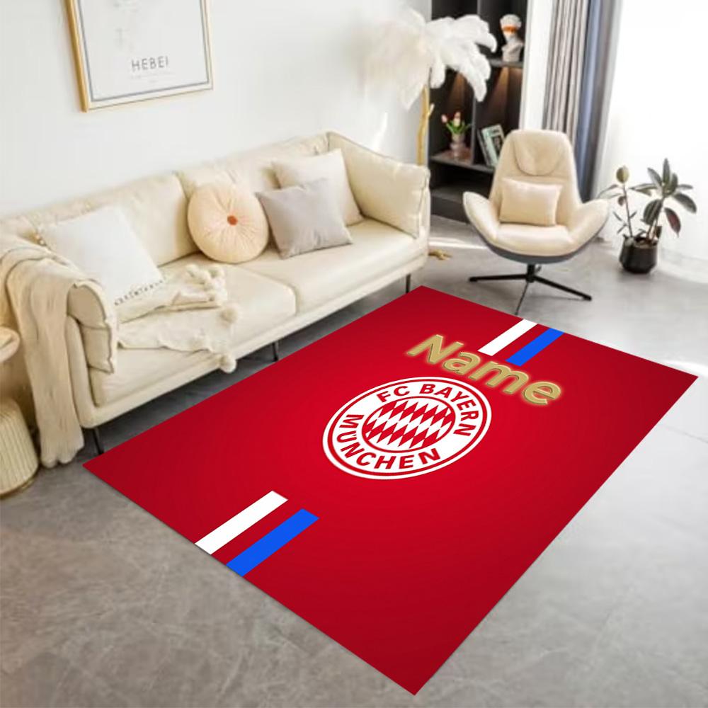Bayern Munich Crest Carpet Design for Hallway Bedrooms Balcony Kitchen Anti-slip Rug Anime Office Decor Perfect Birthday/Christmas Gift Idea