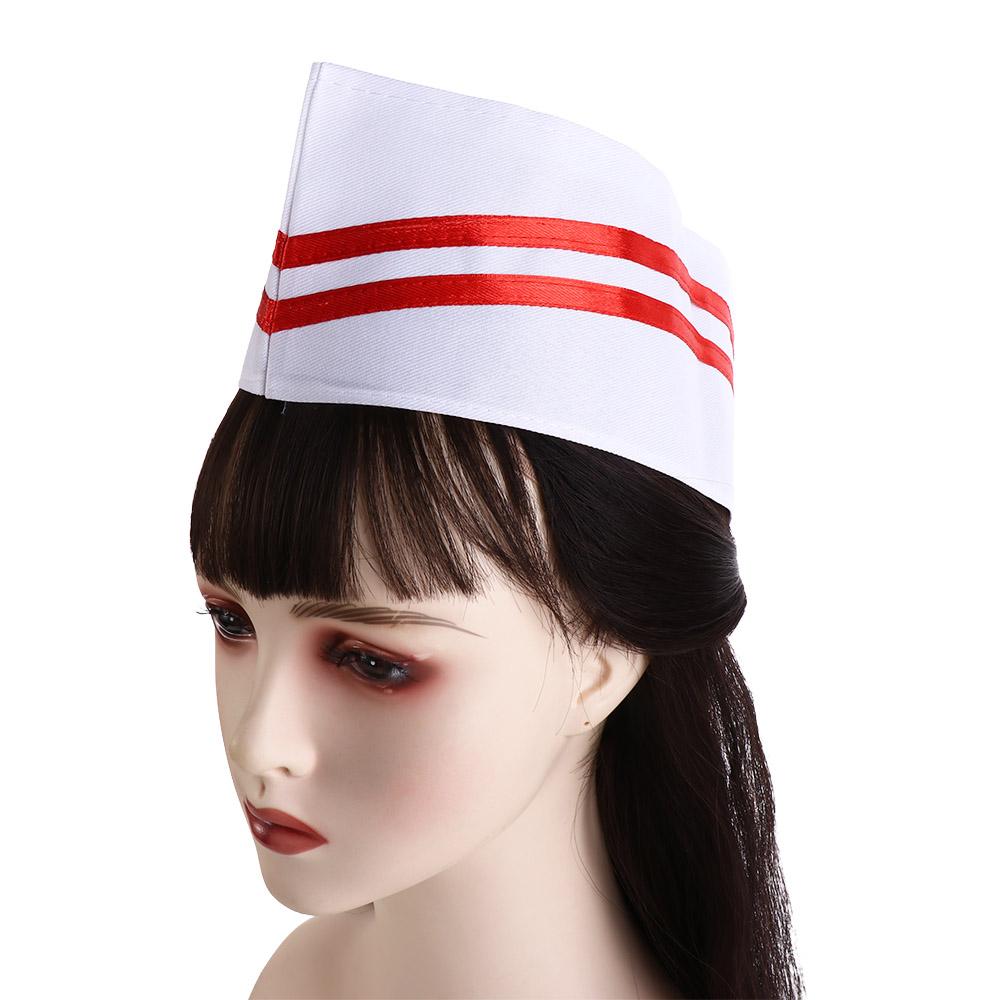 Flat Headwear Chef Hat Boat Shape Hotel Chef Hat Kitchen Forward Cap Catering Waiter Hat  Cafe