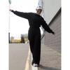 Womens Casual Solid Color Hoodie Wide Leg Pants Set Long Sleeve Relaxed Fit Streetwear Outfit