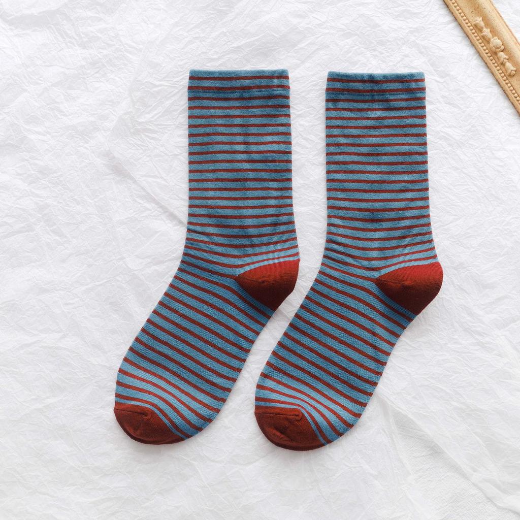 Embroidered Pink Cat Socks College Style Casual Versatile Style Pure Cotton Short Socks