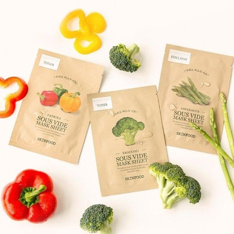 SKINFOOD [20 sheets] 10 types of customized sub-vide mask packs (choose one) spinach