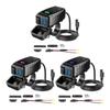 Waterproof Motorcycle Chargers Power Adapter With QC3.0 Quick Charge with Voltage Monitor On Off Switches Universal Fit