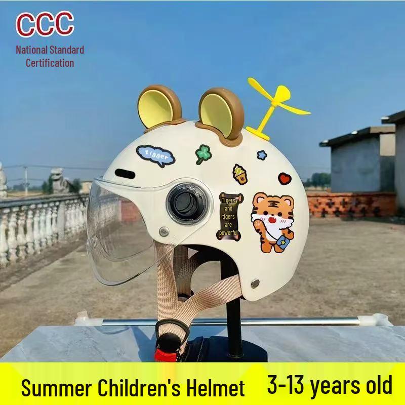 3C Certified Kids' Helmet for School, All-Season Breathable Sun Protection, Cute & Safe for Electric Bikes