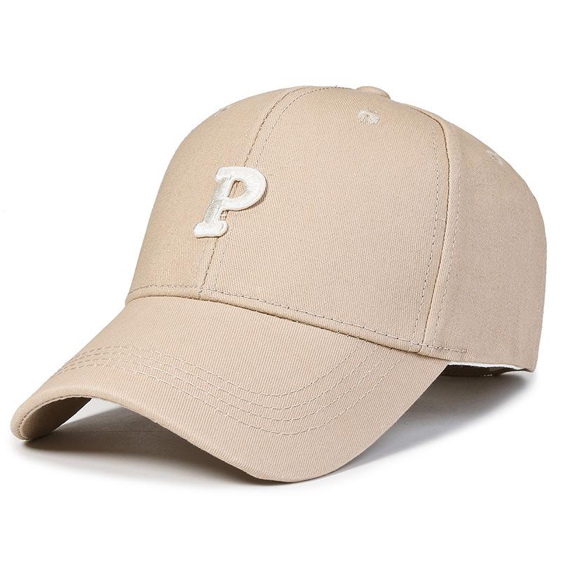 

Spring and Autumn Hat Women s Retro Embroidery R Letter Baseball Cap Bent Brim Peaked Cap Show Face Shade Hardtop Couple Adjustable хаки