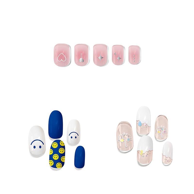 Korean Gel Nail Stickers UV Lamp | Salon Look At Home | No Glue Needed POINT VER.