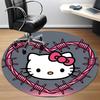 1pc Hello Kitty Chair Carpet for Office Non Slip, Machine Washable Rug for Office, Room Holiday Decor for Christmas, Birthday Polyester