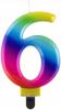 Number Candle 6, Galaxy, 8.0 Cm, 1 Pc.