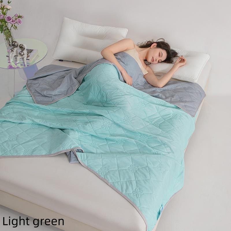 Nouvelle Couverture Rafraîchissante Douce Légère Lisse Couette Climatisation Légère Couette Fraîche d'Été Couvre-lit Froid Double Face