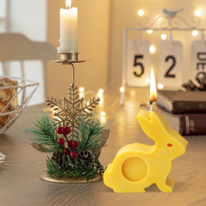 Easter Rabbit Candle Mold Soap Mold For Candle Making Resin Art Making Chocolate Candy Mold Soft Crafts For Aromatherapy Candle